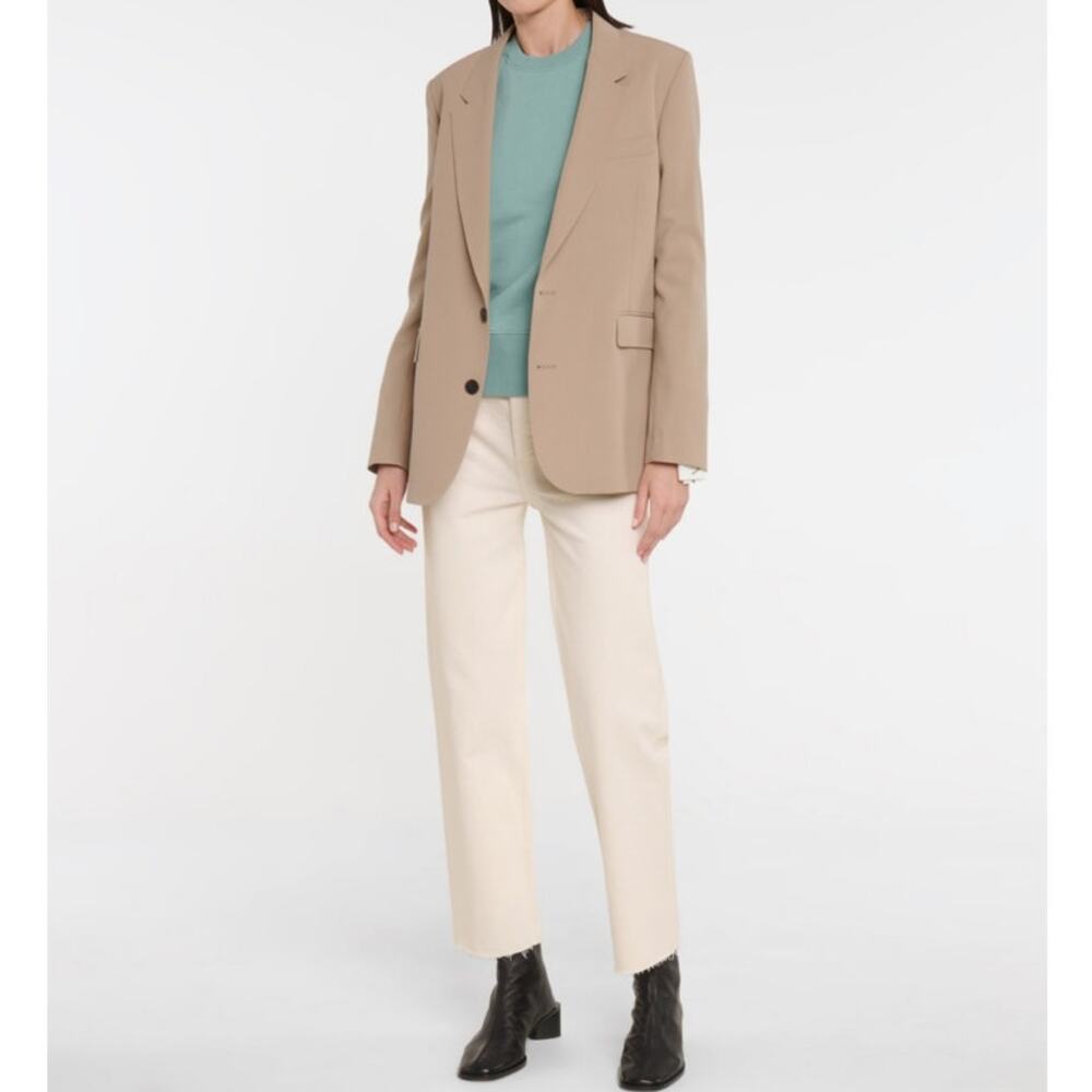 RE/DONE 70s Stove Pipe High Rise Jeans in Vintage White Size 28 Raw Hem